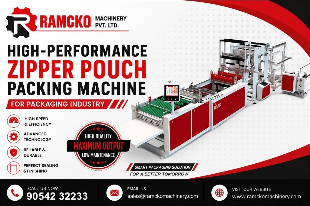 High-Performance Zipper Pouch Packing Machine for Packaging Indu in Aurangabad - Image 1