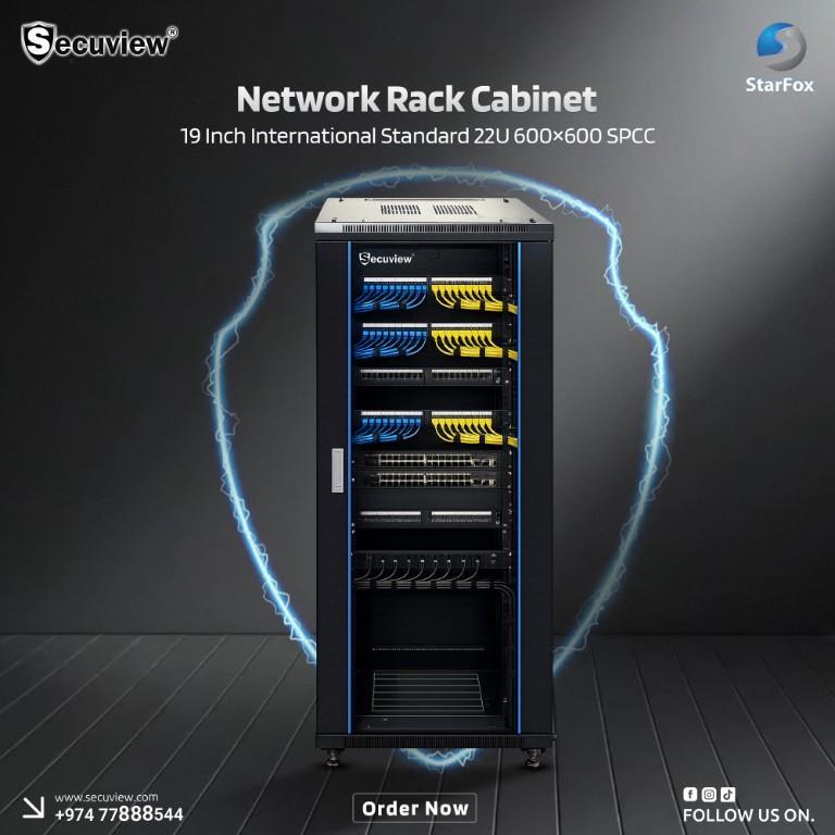 Secuview 19-Inch International Standard 22U Network Rack in United States - Image 1