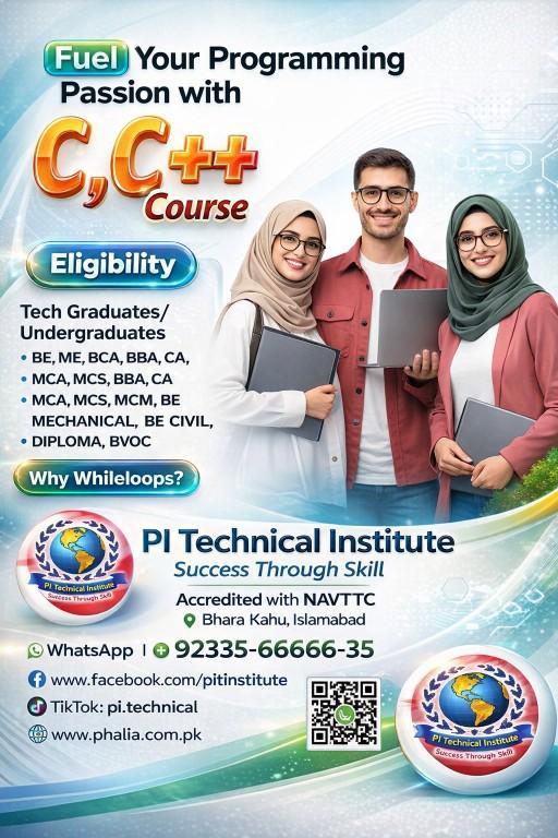 Master C, C++ Programming | Build Strong Coding Fundamentals in Pakistan - Image 1