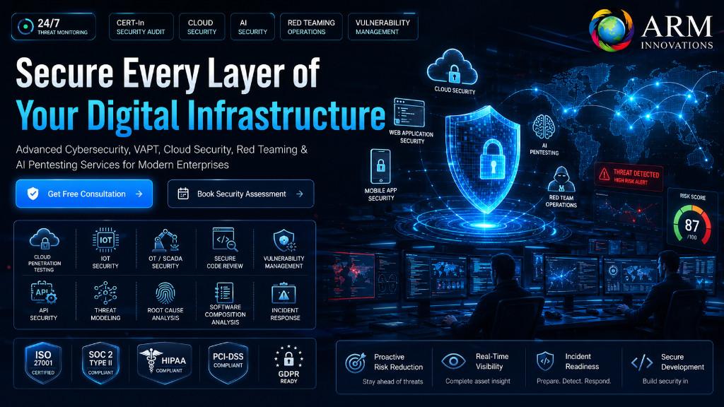 CERT-In Empanelled VAPT & Cybersecurity Service | ARM Innovation in India - Image 1