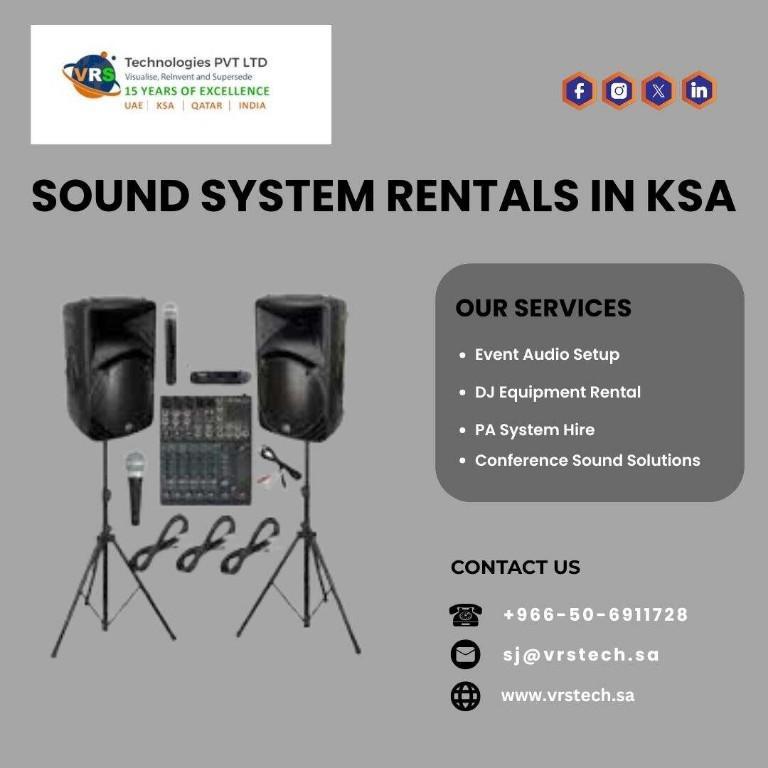 Where to Book Sound System Rentals in KSA Fast in Riyadh - Image 1