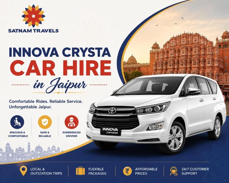 Trusted Innova Crysta Car Rental in Jaipur for Comfort in Vaishali Nagar - Image 1