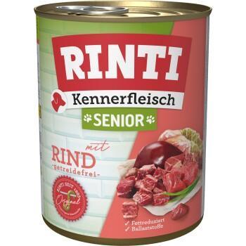 RINTI Kennerfleisch Nassfutter Hund, Senior, Dose Rind 12x800 g in Neuss - Bild 1