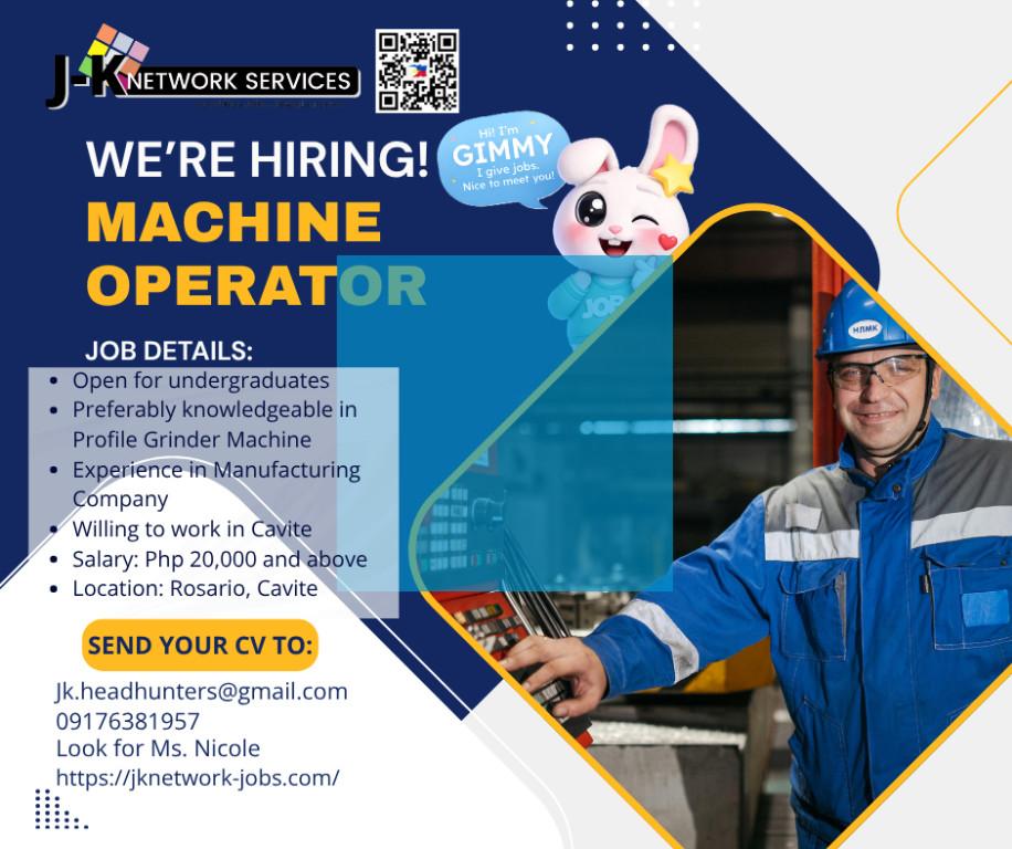 Machine Operator | Government Mandated in Paco - Image 1