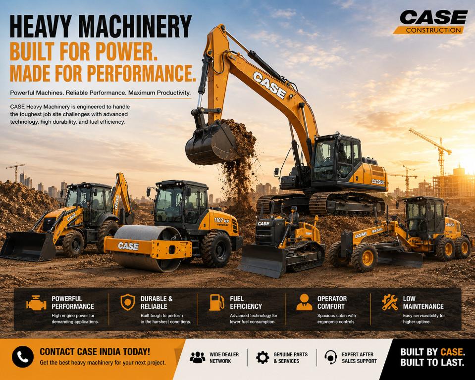 Heavy Machinery for Construction & Infrastructure Projects in India - Image 1