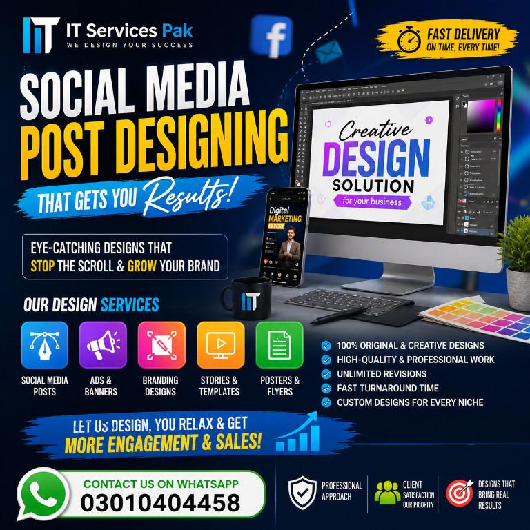 Social Media Posts Designing in Pakistan - Image 1