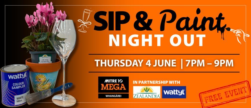 Sip & Paint Night Out in Whangarei - Image 1