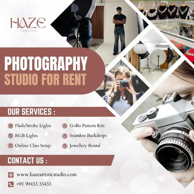 Creative Photography Studio for Rent | Haze Artistic Studio in Coimbatore - Image 1