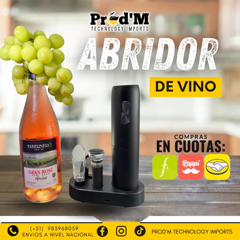 SACA CORCHO ELÉCTRICO | DESTAPADOR MODERNO en Perú - Imagen 2