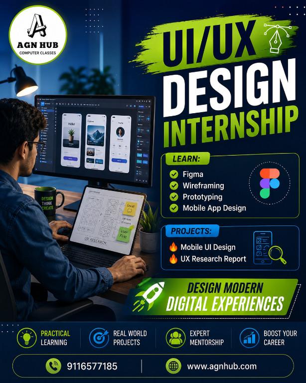 UI/UX Design Internship with Real World Projects & live projects in Jaipur - Image 1