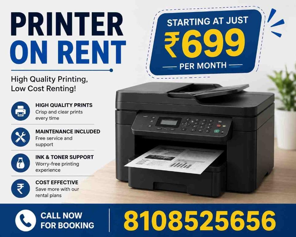 Printer On Rent Start At Rs.699/- Only In Mumbai in Dhārāvi - Image 1