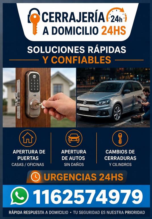 URGENCIAS A DOMICILIO. APERTURAS CAMBIOS DE CERRADURAS EN GRALLL en Ciudad Celina - Imagen 2