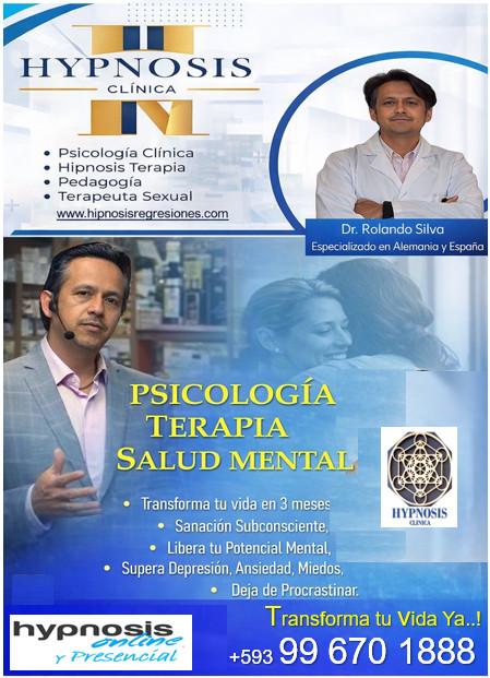 HIPNOSIS REGRESIONES TERAPIA PSICOLOGIA CLINICA DR ROLANDO SILVA en Sangolquí - Imagen 3