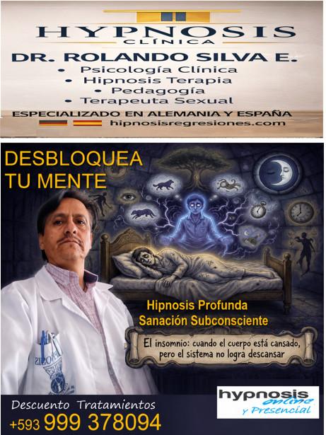 HIPNOSIS REGRESIONES TERAPIA PSICOLOGIA CLINICA DR ROLANDO SILVA en Sangolquí - Imagen 4
