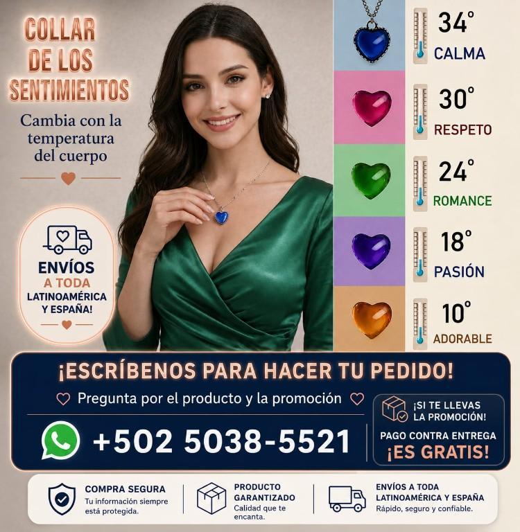 COLLAR TERMOCROMÁTICO DE LOS SENTIMIENTOS en Villa Nueva - Imagen 4