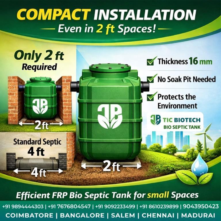 TIC Biotech – Best Compact Installation Bio Septic Tank in Coimbatore - Image 1