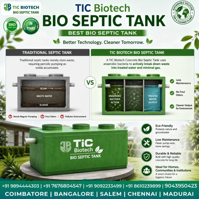 TIC Biotech Best Bio Septic Tank Technology for Cleaner Tomorrow in Coimbatore - Image 1