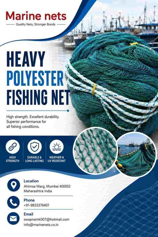 Heavy Polyester Fishing Net Distributor in Mumbai in Dhārāvi - Image 1