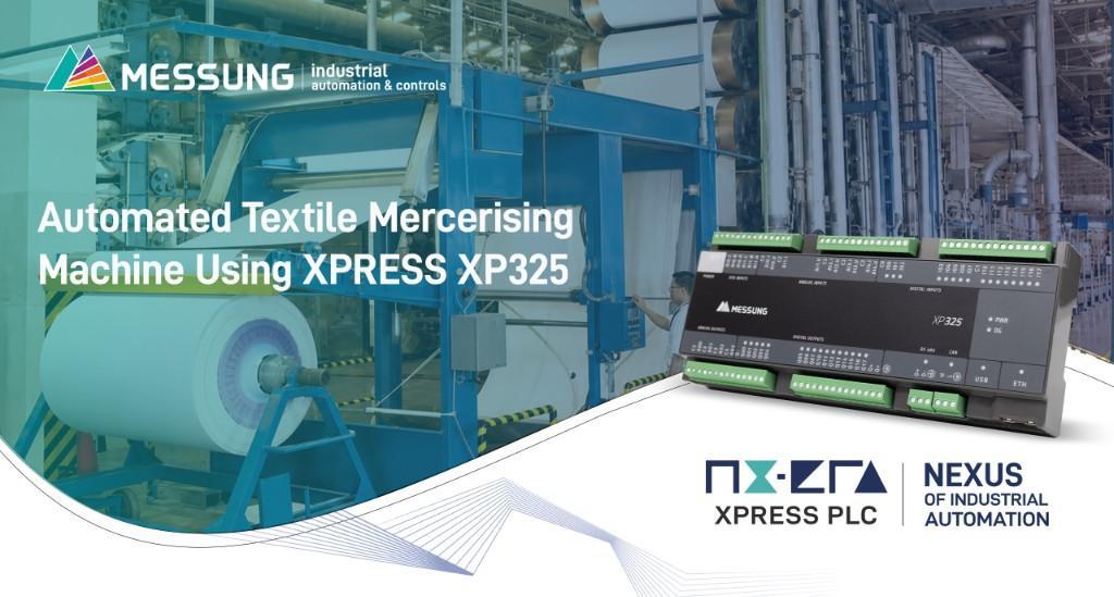 Automated Textile Mercerising Machine with XPRESS XP325 PLC in India - Image 1