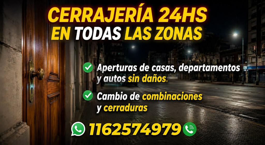 CERRAJERIA A DOMICILIO LAS 24 HORAS, LLAMANOS ESTAMOS PARA USTED en Beccar - Imagen 1