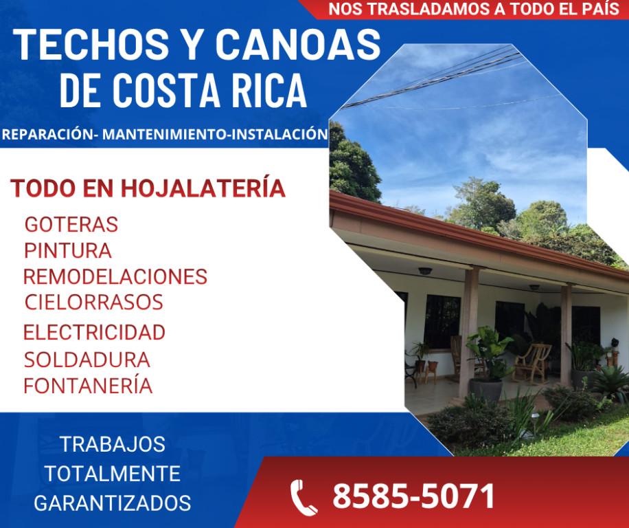 TECHOS Y CANOAS DE COSTA RICA. en Costa Rica - Imagen 1