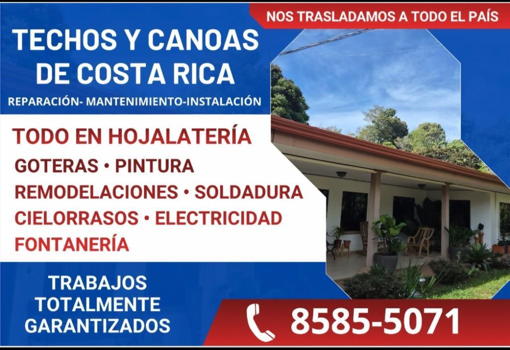 TECHOS Y CANOAS DE COSTA RICA. en San Pablo - Imagen 1