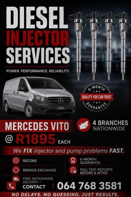 MERCEDES VITO DIESEL ENGINE RUNNING ROUGH CALL US TODAY in South Africa - Image 1