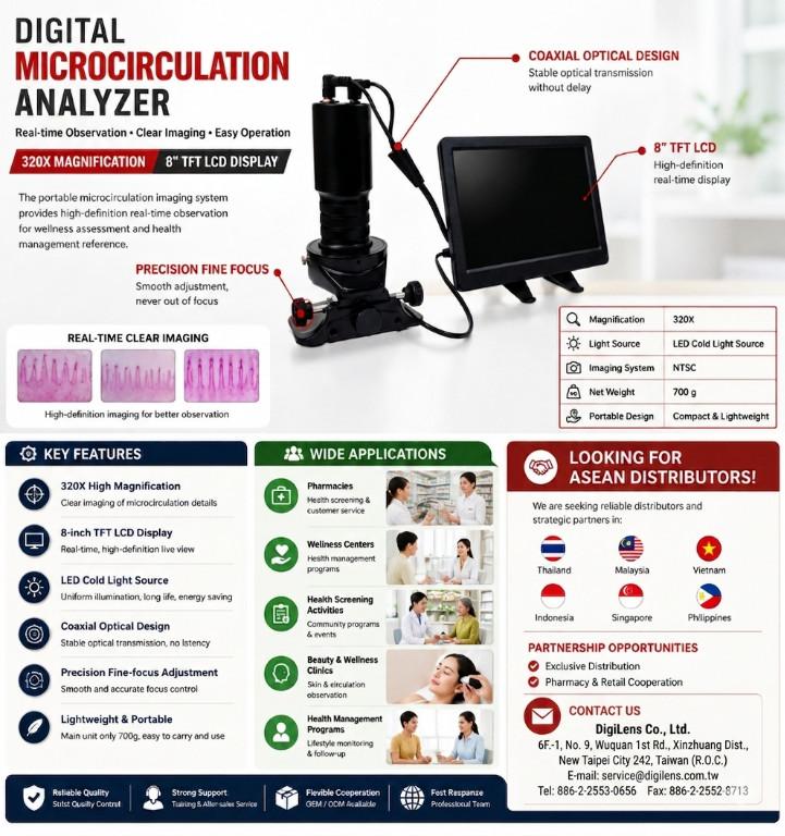 DMX980-1 Digital Microscope 320X Magnification LCD Display Energ in Lop Buri - Image 7