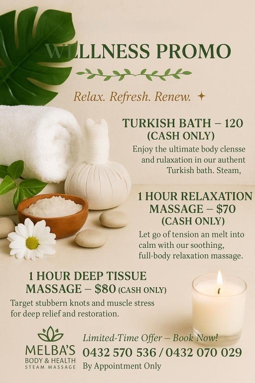 Wellness Promo Melbas Spa in Capalaba - Image 1