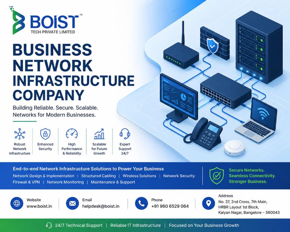 Business Network Infrastructure Company | Network Security & IT in Bangalore - Image 1