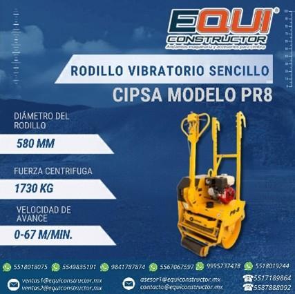 Rodillo Vibratorio Sencillo marca CIPSA .PR8. QUINTANA ROO en Tulum - Imagen 1