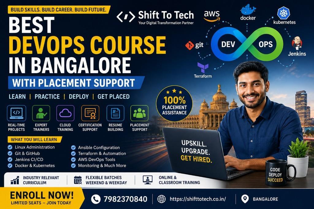 Best DevOps Course in Bangalore with Real-Time Training in Vasanth Nagar - Image 1
