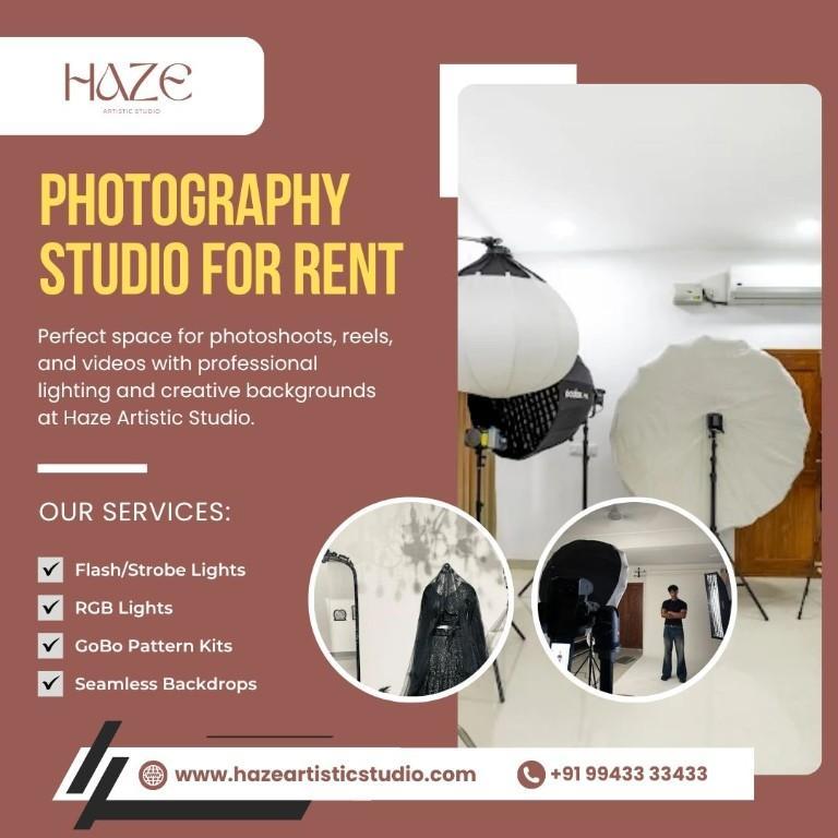 Professional Photo Studio on Rent | Haze Artistic Studio in Coimbatore - Image 1