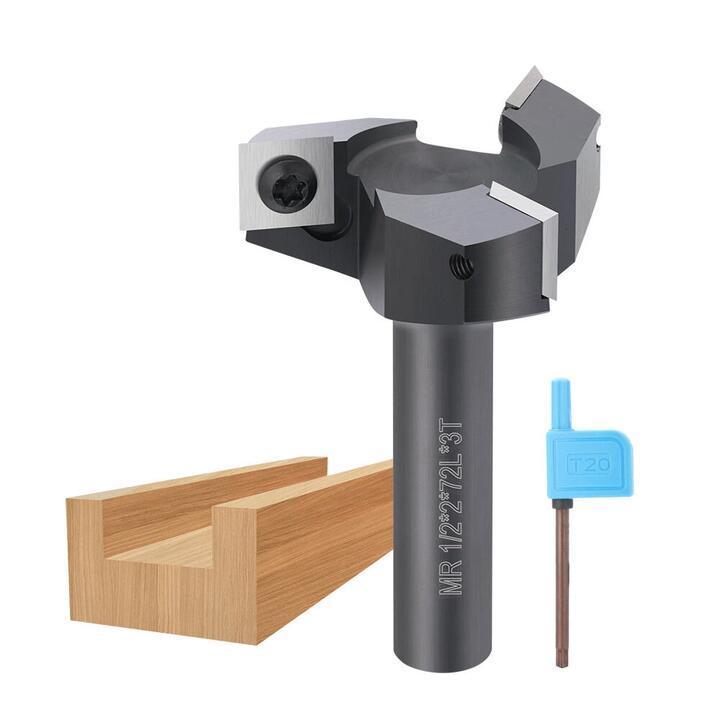 1/2 Inch Shank 3 Flutes Router Bit CNC Carbide Spoilboard … in Australia - Image 1