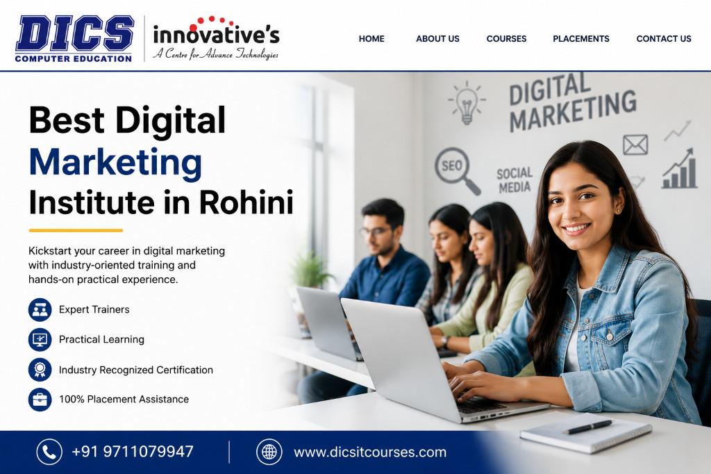 Best Digital Marketing Institute in Rohini – DICS Innovatives in Delhi - Image 1