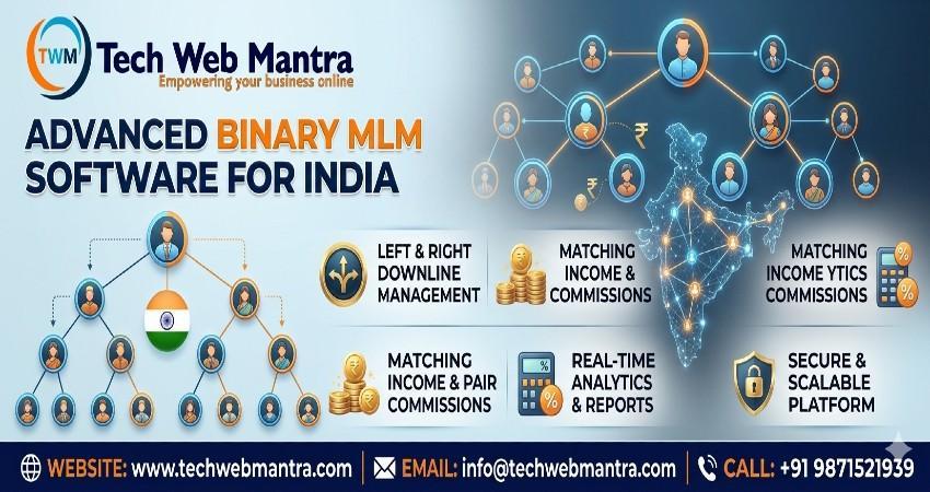 Advanced Binary MLM Software in India Custom SoftTech Web Mantra in Shāhdara - Image 2