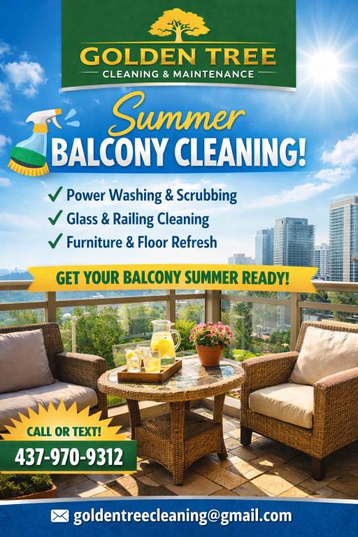 “Golden Tree Cleaning & Maintenance — Summer Balcony Refresh!” in Markham - Image 3