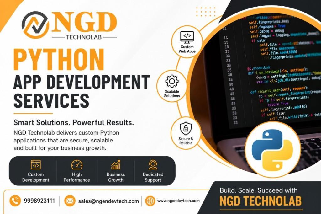 Python Development Solutions for Growing Businesses NGD Technola in India - Image 1