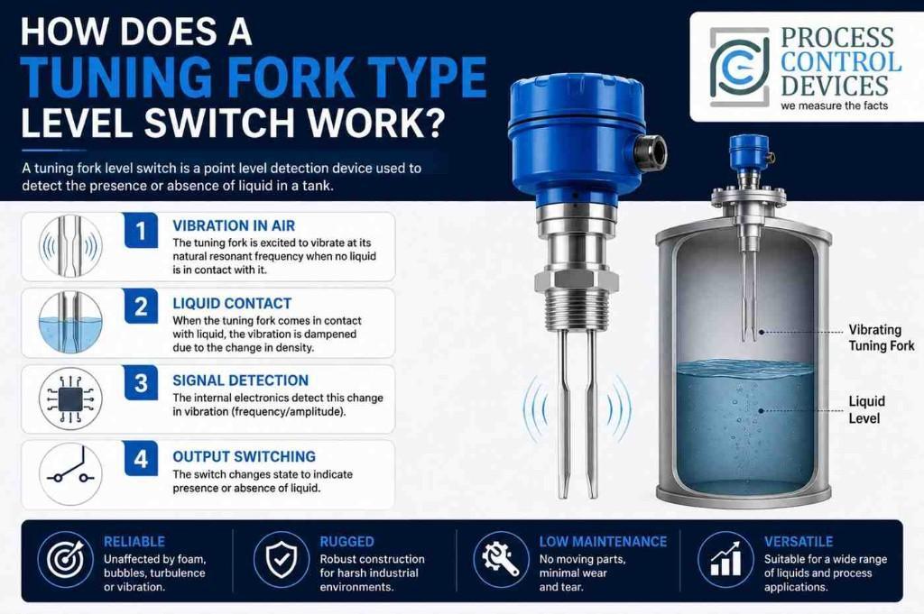 How Does a Tuning Fork Type Level Switch Work in India - Image 1