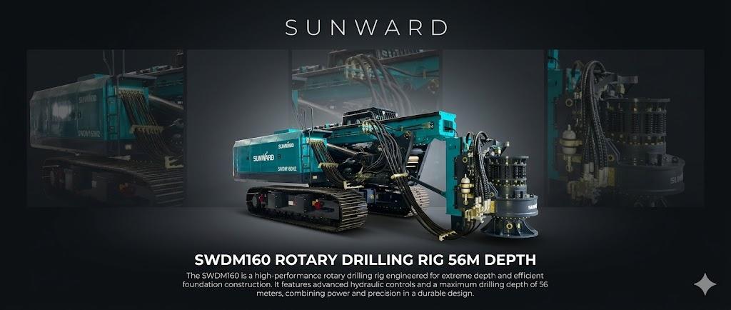 Sunward SWDM160 Rotary Drilling Rig 56-Meters Depth in Philippines - Image 1