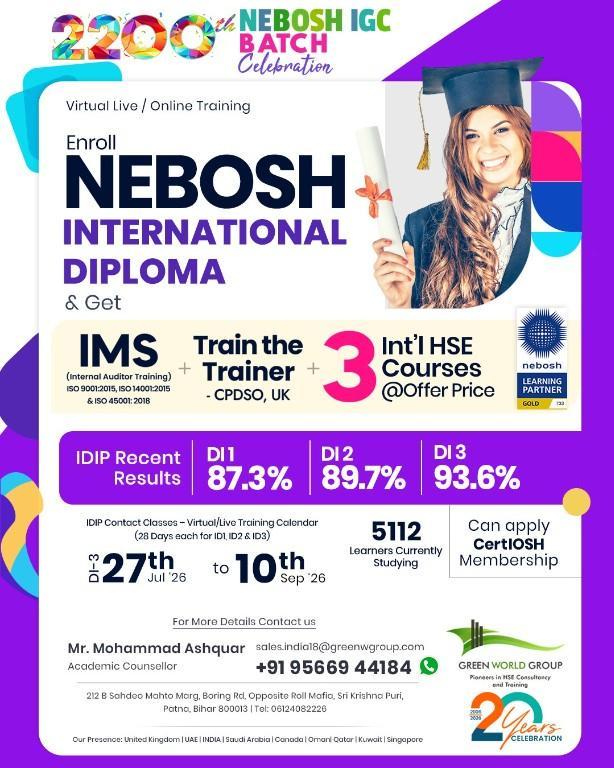 NEBOSH IDIP Course in Munger in India - Image 1