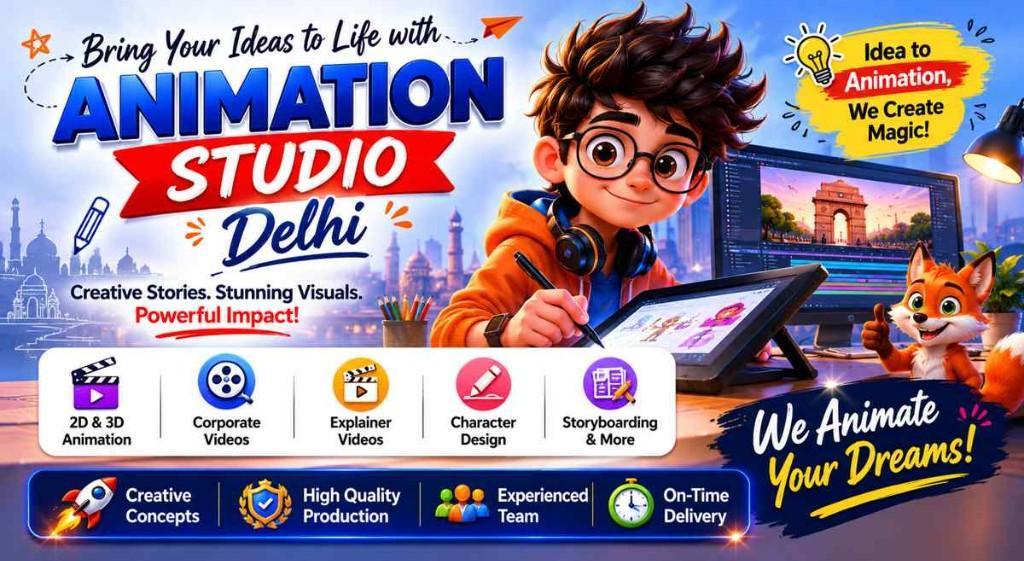 Top Animation Studio in Delhi – 2D, 3D & Explainer Video Experts in Loni - Image 1