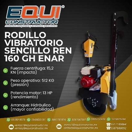 Rodillo Vibratorio Sencillo REN 160 GH – ENAR - QUINTANA ROO en Tulum - Imagen 1