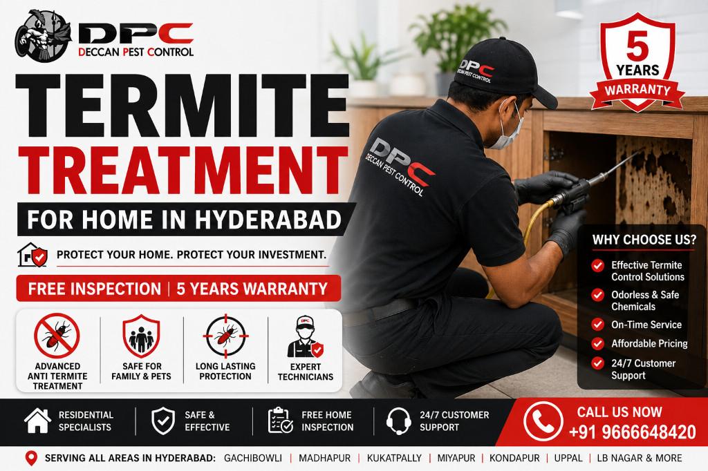 Termite Pest Control Service - Free Inspection in Hyderabad in Nacharam - Image 1
