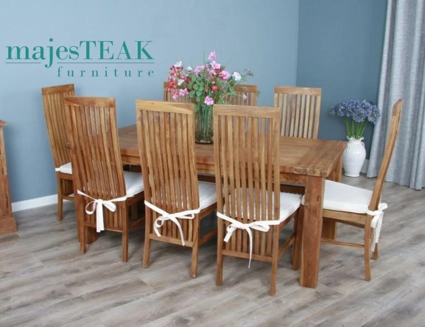 Recycled Teak Dining Table Solid in Malaysia - Image 2