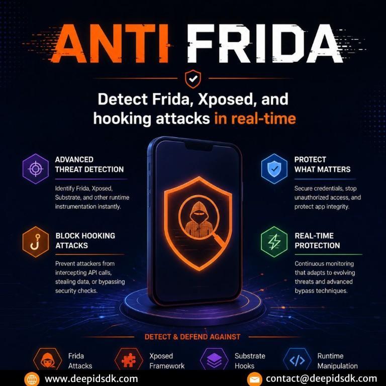 Anti Frida Security Detect Frida, Xposed & Hooking Attacks in R in New Delhi - Image 1