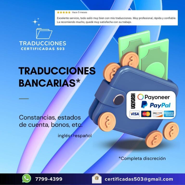 Traducciones Certificadas inglés/español en San José Villanueva - Imagen 1