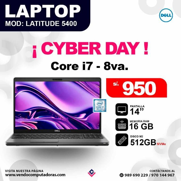 Laptop Dell Intel Core i7 - 8va en Lima - Imagen 2