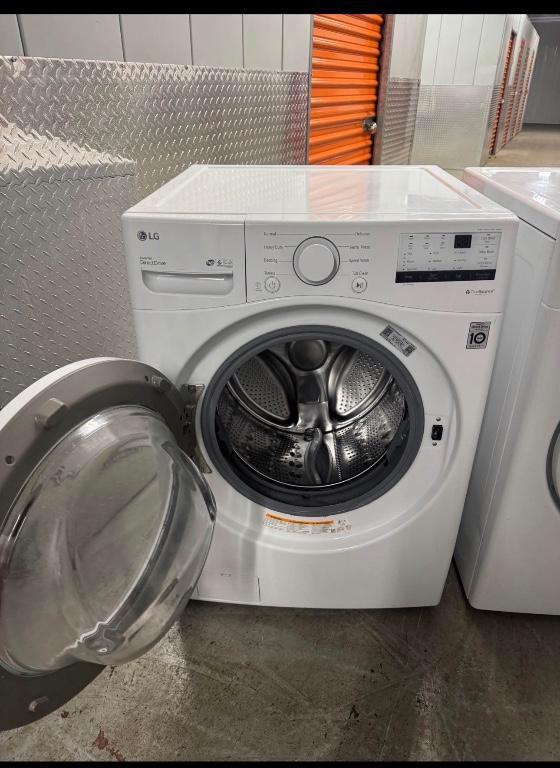 LG Front Load Washer & Dryer Set - White - Large Capacity in United States - Image 2