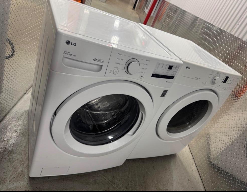 LG Front Load Washer & Dryer Set - White - Large Capacity in United States - Image 5